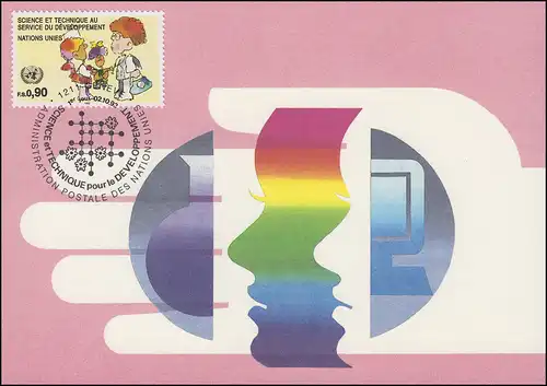 MK 12 de l'ONU Genève 221 Médecine et patiente 1992, carte officielle maximale