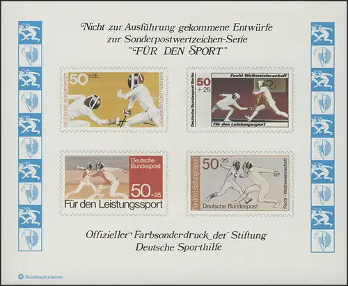 Sporthilfe Sonderdruck Fecht-WM 1978