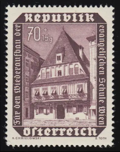 989 Ecole résum. Karlspl Wien, hist. Bummerlhaus Steyr, 70 g + 15 g, **