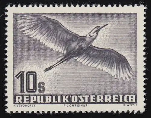 987 oiseaux (IIII), hérons gris (Ardea cinerea) 10 S, frais par la poste **