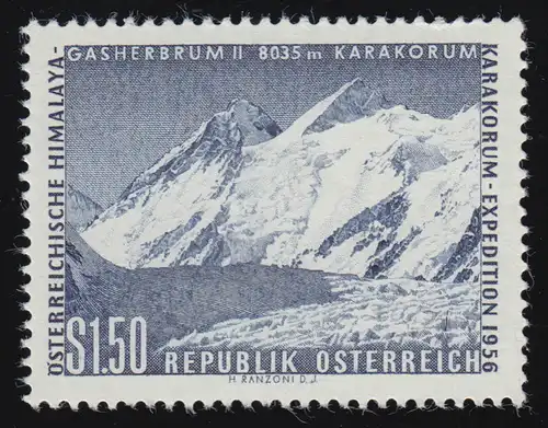 1036 Oster. Himalaya Expedition, Gasherbrum II, 1.50 S, frais de port **