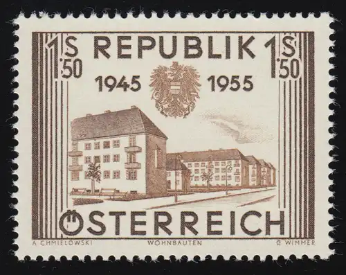 1015 Indépendance Rep. Autriche, résidant Hansson Siedlung / Vienne, 1.50 S, **