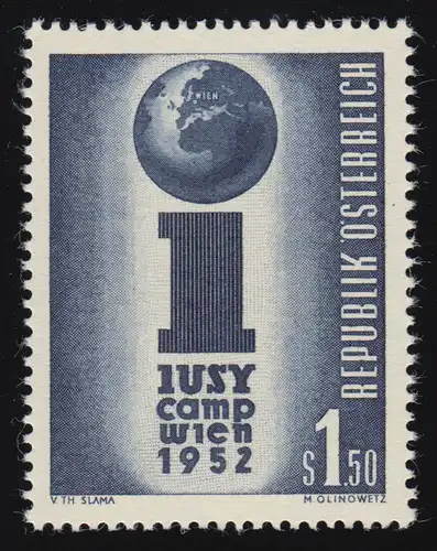 974 (IUSY) International Union of Socialist Youth, symb.Darstellung, 1.50 S,**