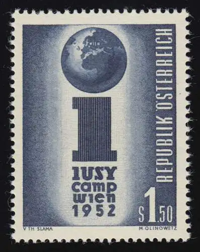 974 (IUSY) International Union of Socialist Youth, symb.Darstellung, 1.50 S,**