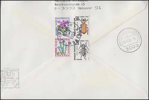 HBl. 29 BuS 1980 avec 80 pf olive de MH 24 Bu S sur FDC HANNOVER 1.7.82