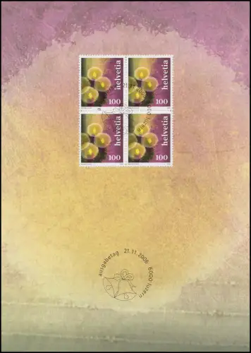 1992 Consignes de Noël 2006 Quadruple, carte de vœux PTT pour la fin de l'année