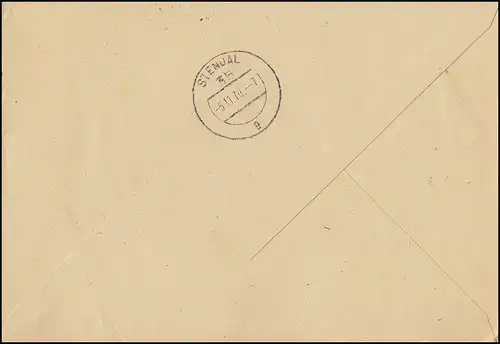 ZKD-Brief Bezirksstelle Tuberkulose Lostau, Postelle 34 Burg 3271 BURG 4.11.1970