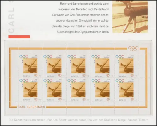 Aide sportive 1996: 1861-1864 Petit arc 100 ans Olympia (4 folders), tous **