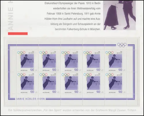 Aide sportive 1996: 1861-1864 Petit arc 100 ans Olympia (4 folders), tous **