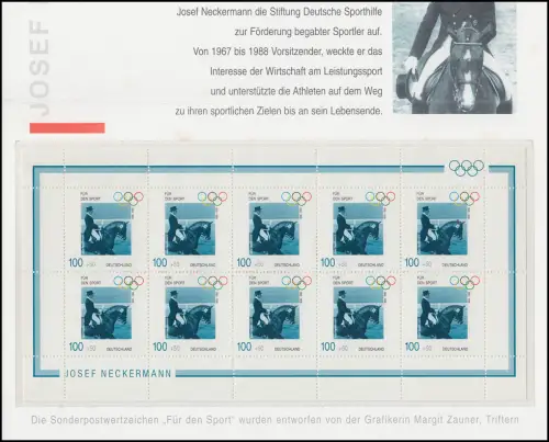 Aide sportive 1996: 1861-1864 Petit arc 100 ans Olympia (4 folders), tous **