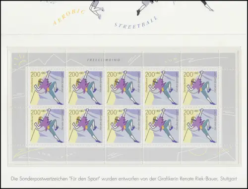 Aide sportive 1997: 1896-1901 Petit jeu d'arcs Fun-Sport (4 folders), tous **