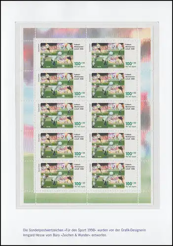 Aide sportive 1998: 1968-1971 Petit jeu d'arcs (4 folders), tous les dix feuillets **