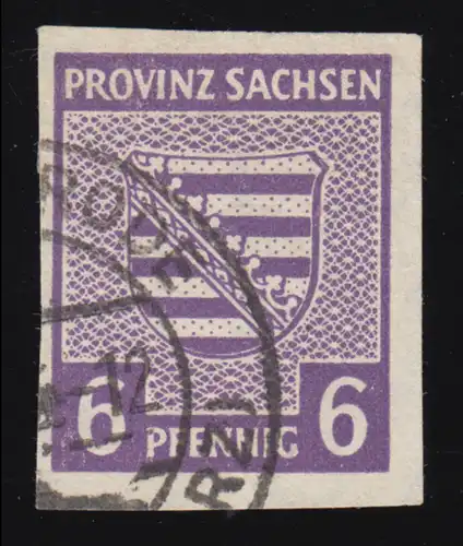 89Xc Provinzwappen 6 Pf. - seltene Farbe, gestempelt, tiefst geprüft Ströh BPP