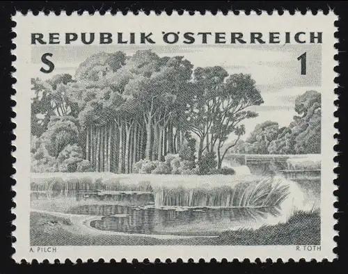 1123 Österreichischer Wald, Auwald, 1 S postfrisch **