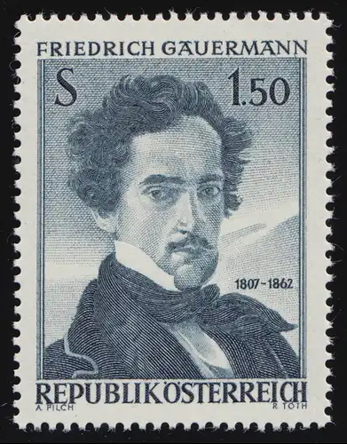 1110 100. Todestag, Friedrich Gauermann Selbstbildnis, 1.50 S, postfrisch **