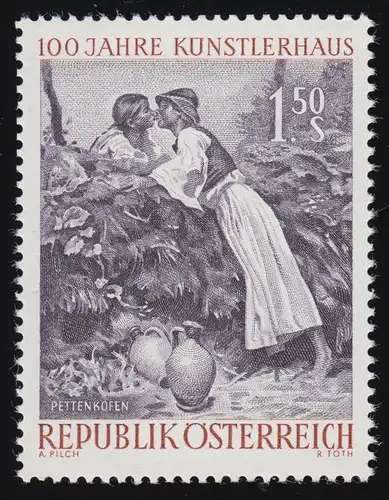 1088 100 J.G. Artiste en forme, Le baiser d'août par Petenkofen, 1.50 S **