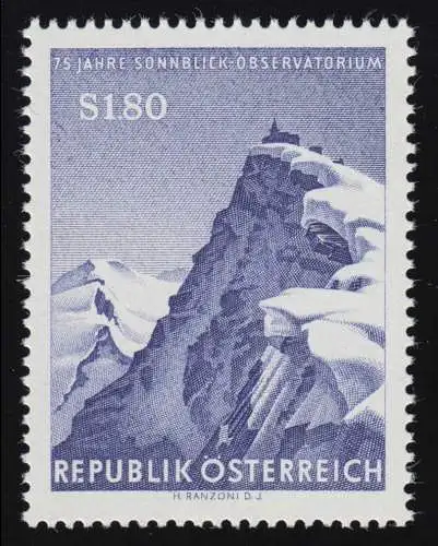 1091 75 Jahre Sonnblick-Observatorium, Sonnblick mit Observatorium, 1.80 S **