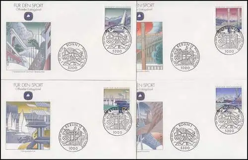 1650-1653 Sports olympiques en Allemagne 1993: FDC ESSt Bonn