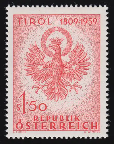 1067 Tirol, Tiroler Adler, 1.50 S, postfrisch **