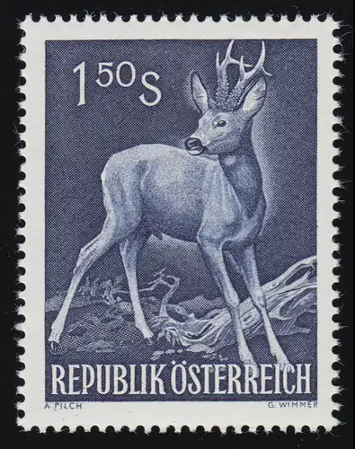 1063 Kongress Int. Jagdrat, Rehbock, 1.50 S postfrisch **