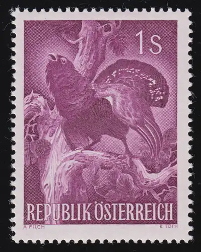 1062 Kongress Int. Jagdrat, Balzender Auerhahn, 1 S postfrisch **