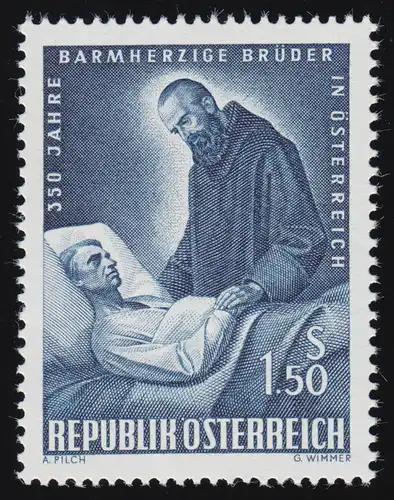 1155 350 J. Barmherzige Brüder, Pater Gabriel von Ferrara, 1.50 S postfrisch **