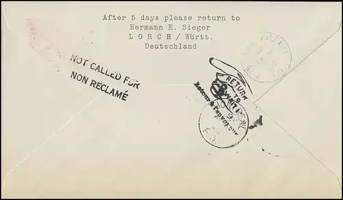 Vol d'ouverture Lufthansa LH 430 Montréal, Munich 23.4.1956 / Montréal 15.5.56