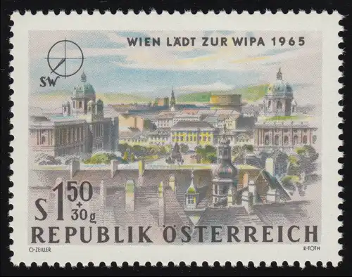 1171 WIPA 1965 Wien, Blick n. SW: Museum am Ring, 1.50 S + 30 g, postfrisch **