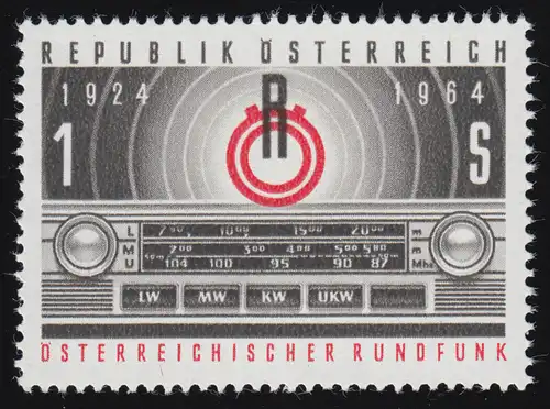 1174 40J. Radio, emblème avant radio, + Radio 3 S, **