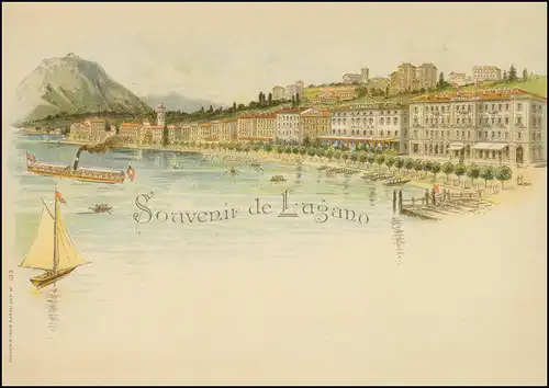 Suisse Carte postale P 342 Exposition des timbres LUGANO 2011, ** frais de port