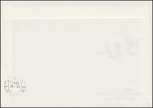 Suisse 780 Pro Aero 1963 - Vol officiel FDC Bern-Locarno SSt 13.7.63