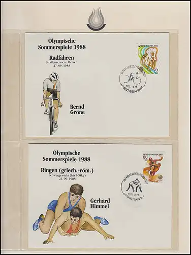 Jeux olympiques 1988 Séoul - Corée du Sud 5 Lettres Sports & Athlètes