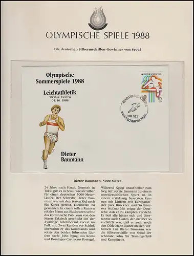 Olympische Spiele 1988 Seoul - Südkorea 5 Briefe Sportarten & Athleten
