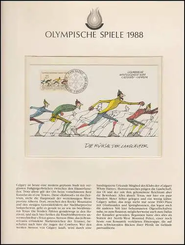 Olympische Spiele 1988 Calgary - Liechtenstein 3 Maximumkarten, 1 Satz **