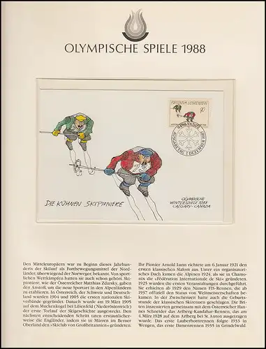 Olympische Spiele 1988 Calgary - Liechtenstein 3 Maximumkarten, 1 Satz **