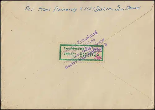 1082+1083 Année du Soleil du bloc 21+22 R-Bf. Envoi d'échange MAGDEBURG 22.12.65