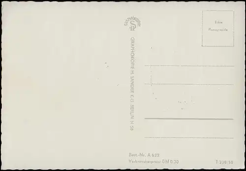 655 Brandenburger Tor 20 Pf sur carte maximale ESSt BERLIN 29.11.1958