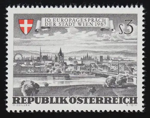 1241 Europagespräche d. Stadt Wien, Marshallhof, 3 S postfrisch **