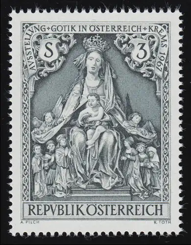 1238 Ausstellung Gotik in Österr., Schutzmantelmadonna Frauenstein, 3 S **
