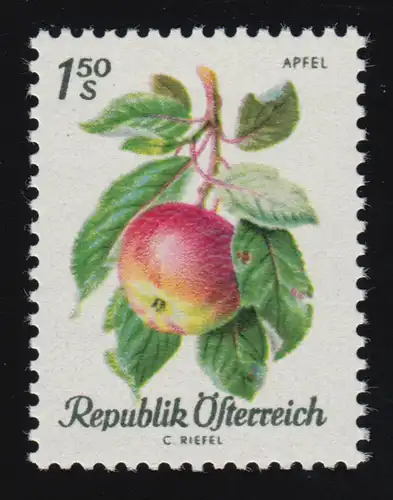 1225 Einheimische Obstsorten, Apfel, 1.50 S, postfrisch, ** 