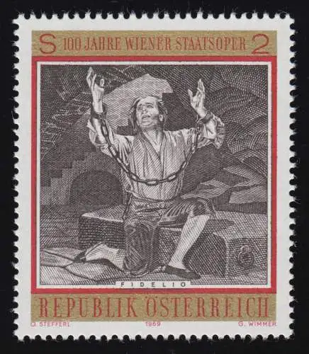 1296 100 J. Wiener Staatsoper, Fidelio, Beethoven, 2 S, frais de port **