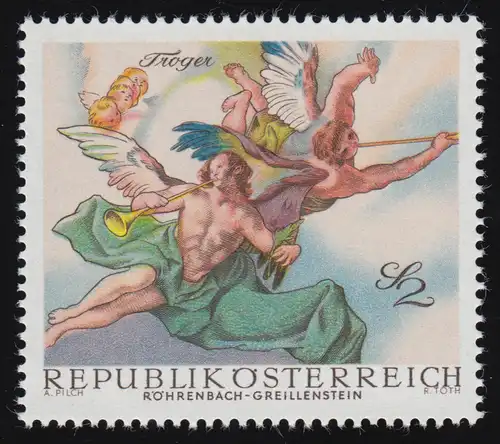 1279 Barocke Fresken, Christus, Röhrenbach-Greillenstein, 2 S, postfrisch **