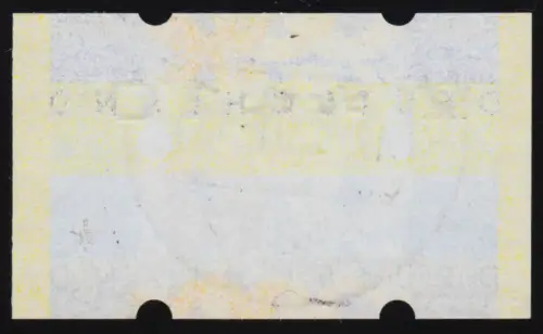 3.2 ATM gestempelt 12.2.2001 mit farbigem Abklatsch auf der Gummiseite