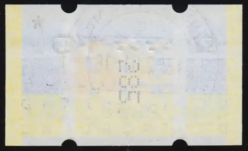 3.2 ATM tamponné 12.2.01 avec un code numérique et un raclement coloré sur le côté caoutchouc