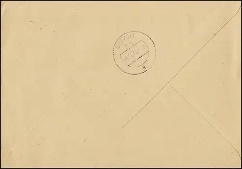 Lettre ZKD Département de la tuberculose Lostau Postelle 34 Château 3271, BURG 4.11.70