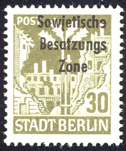 206 wbx 30 Pf., seltene Variante ** geprüft mit Befund BPP