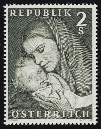 1260 Muttertag, Mutter mit Kind, 2 S, postfrisch ** 