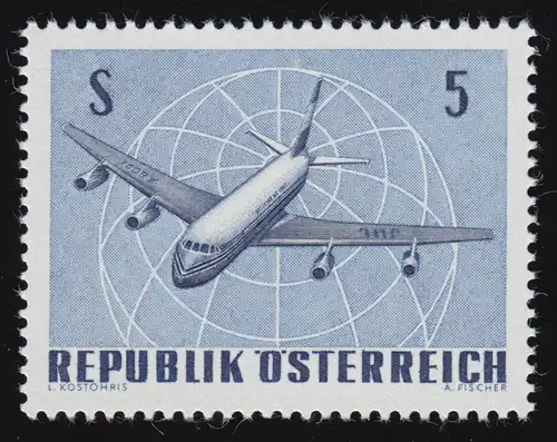 1264 vol IFA 1968, Douglas DC-8 v. boule mondiale, 5 p. **