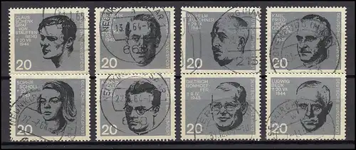 431-438 Marques individuelles de bloc 3 Attaque 20 juillet - phrase avec (presque) cachet complet