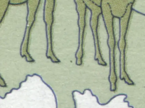 Bloc 38 SDW avec PLF Point entre les jambes de la chevreuil dans le bord gauche du bloc **